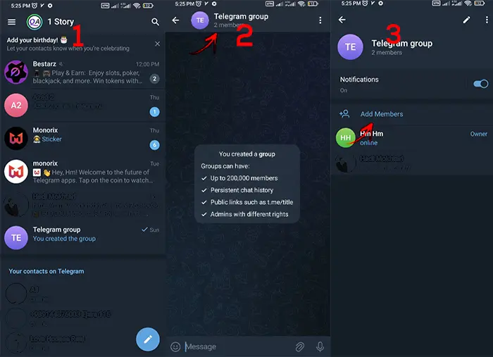 Adding member to telegram group by username Step by step guide