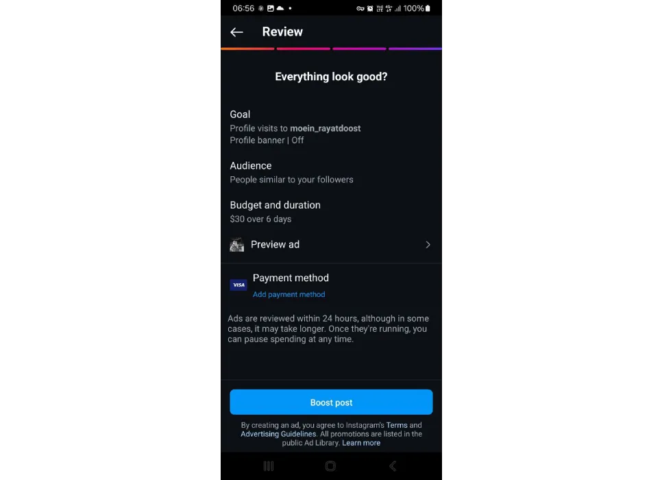 Review your boosting options