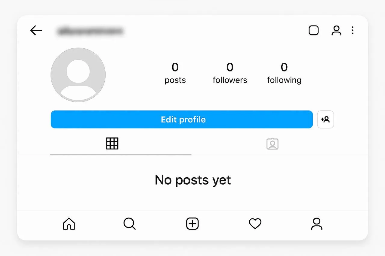 create an Instagram page from the ground