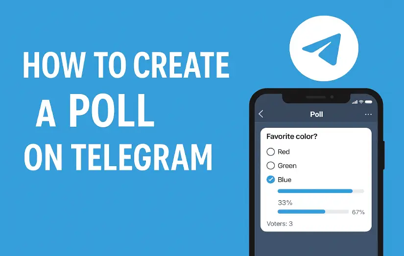 How to create a poll on the Telegram?