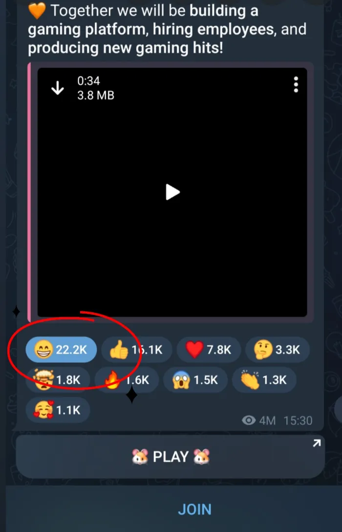 remove telegram reactions