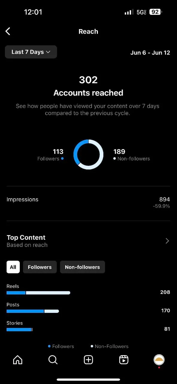 Use Instagram view insights