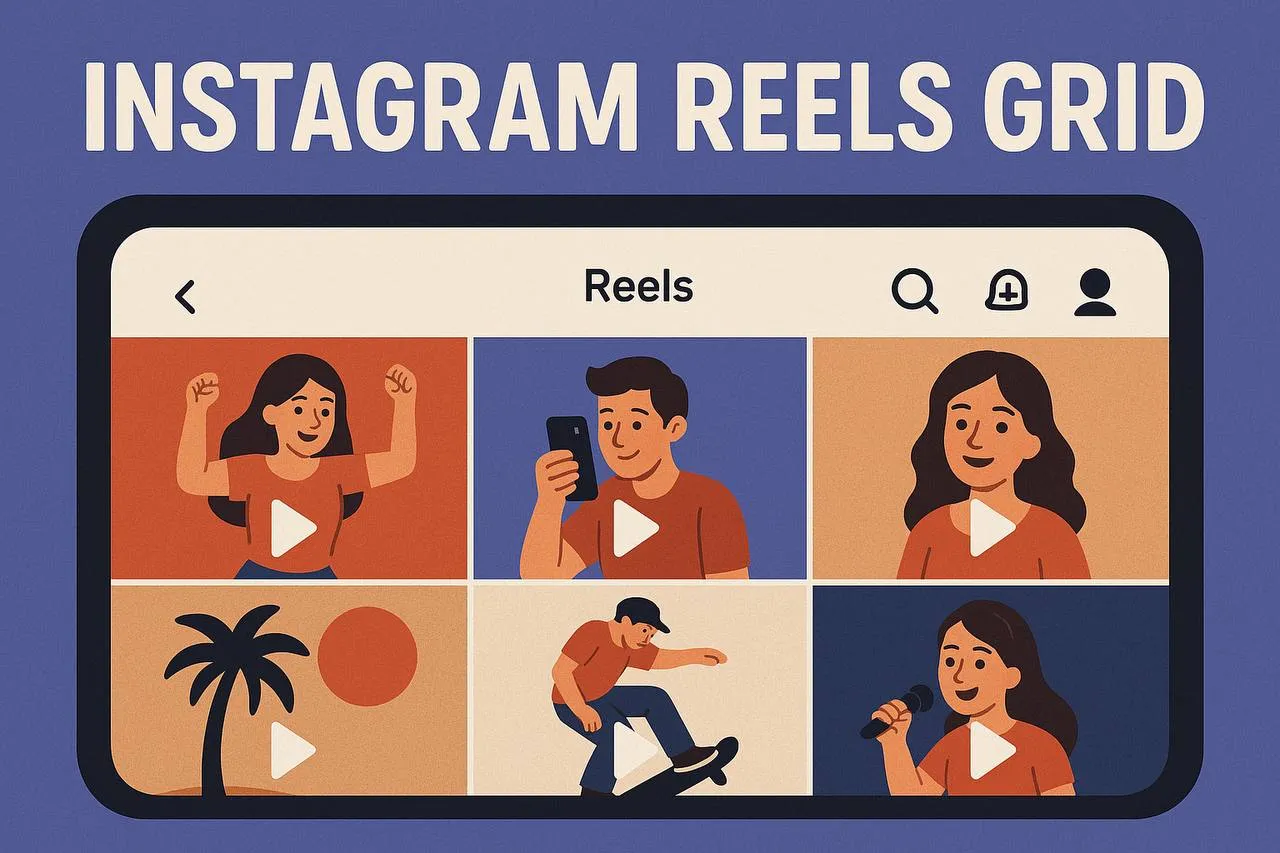 Use optimized Instagram profile grid