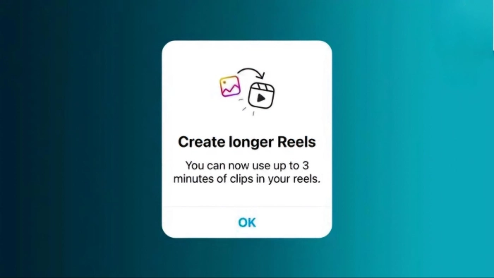 upload reels up to 3 minutes