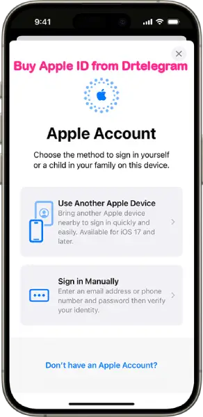 how to buy apple id from drtelegram?